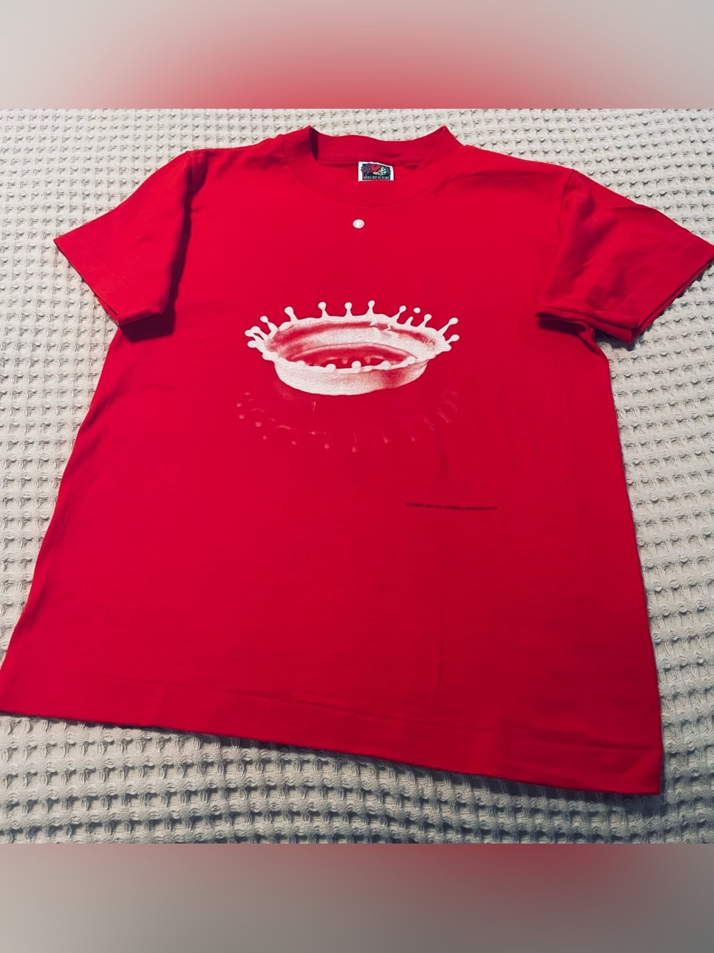 Fruit of the Loom Red Kids Graphic Crown Splash Tee size 10-12